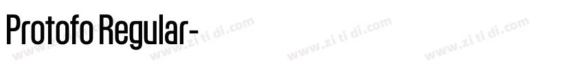 Protofo Regular字体转换 Protofo Regular字体转换